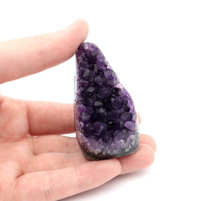 アメジスト クラスター 側面磨き 紫水晶 置き物 原石 ウルグアイ産 天然石 AAA 1点物 2月 誕生石