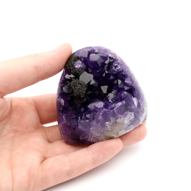 アメジスト クラスター 側面磨き 紫水晶 置き物 原石 ウルグアイ産 天然石 AAA 1点物 2月 誕生石
