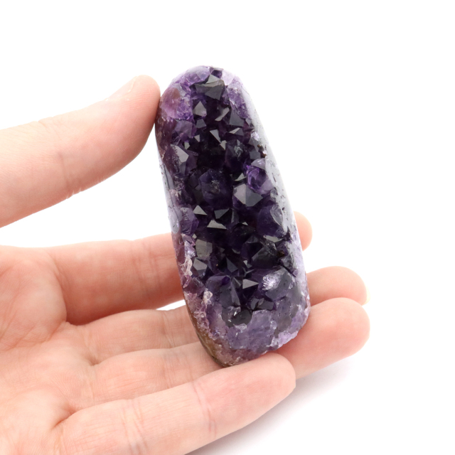 アメジスト クラスター 側面磨き 紫水晶 置き物 原石 ウルグアイ産 天然石 AAA 1点物 2月 誕生石