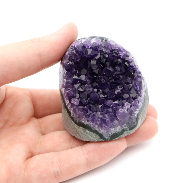 アメジスト クラスター 側面磨き 紫水晶 置き物 原石 ウルグアイ産 天然石 AAA 1点物 2月 誕生石
