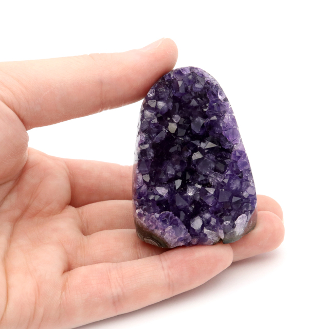 アメジスト クラスター 側面磨き 紫水晶 置き物 原石 ウルグアイ産 天然石 AAA 1点物 2月 誕生石
