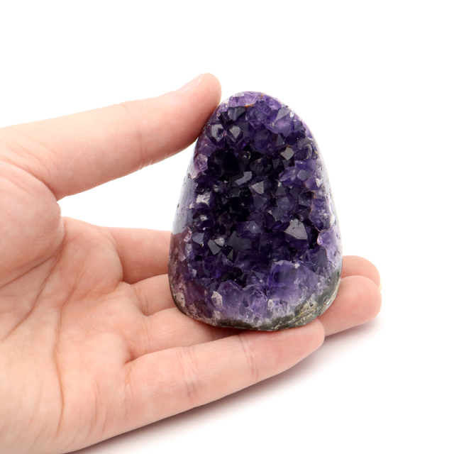 アメジスト クラスター 側面磨き 紫水晶 置き物 原石 ウルグアイ産 天然石 AAA 1点物 2月 誕生石