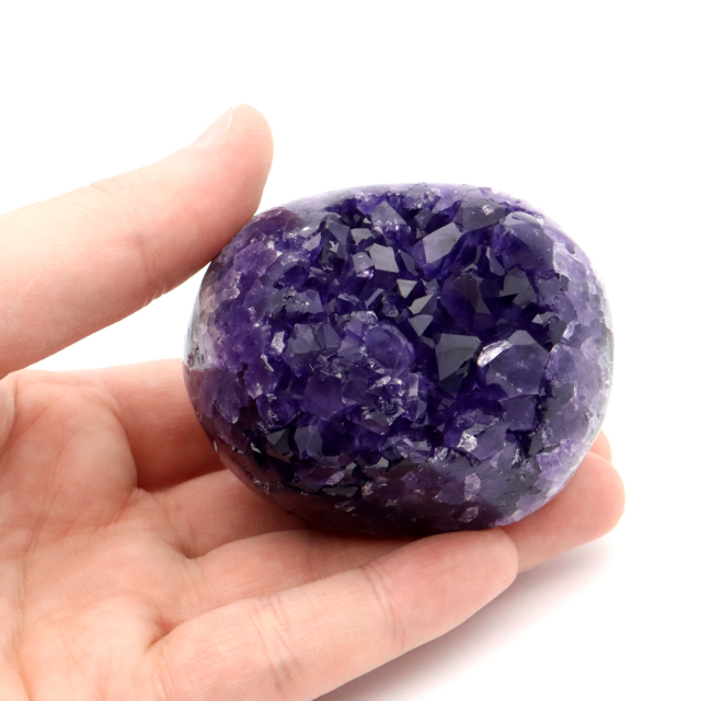 アメジスト クラスター 側面磨き 紫水晶 置き物 原石 ウルグアイ産 天然石 AAA 1点物 2月 誕生石