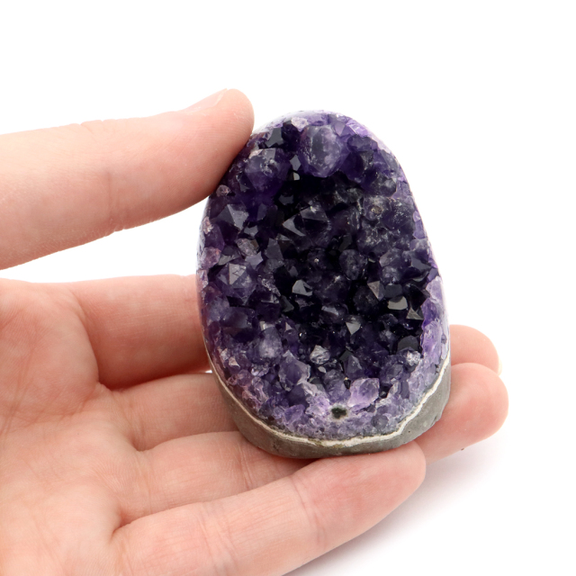 アメジスト クラスター 側面磨き 紫水晶 置き物 原石 ウルグアイ産 天然石 AAA 1点物 2月 誕生石