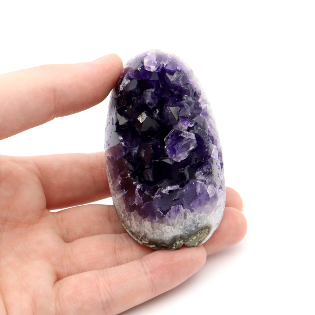 アメジスト クラスター 側面磨き 紫水晶 置き物 原石 ウルグアイ産 天然石 AAA 1点物 2月 誕生石