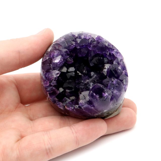 アメジスト クラスター 側面磨き 紫水晶 置き物 原石 ウルグアイ産 天然石 AAA 1点物 2月 誕生石