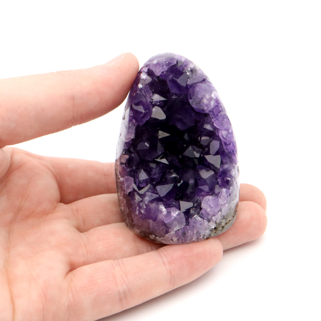 アメジスト クラスター 側面磨き 紫水晶 置き物 原石 ウルグアイ産 天然石 AAA 1点物 2月 誕生石