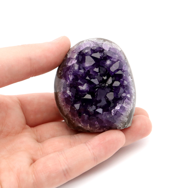 アメジスト クラスター 側面磨き 紫水晶 置き物 原石 ウルグアイ産 天然石 AAA 1点物 2月 誕生石
