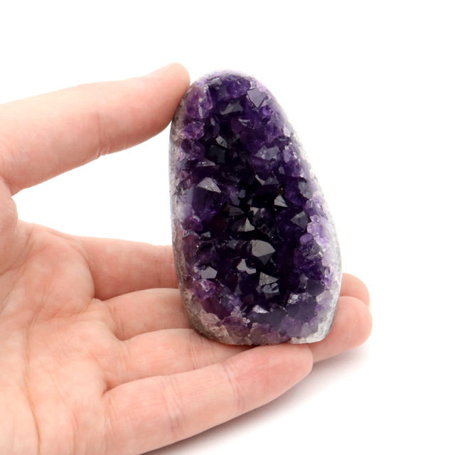 アメジスト クラスター 側面磨き 紫水晶 置き物 原石 ウルグアイ産 天然石 AAA 1点物 2月 誕生石