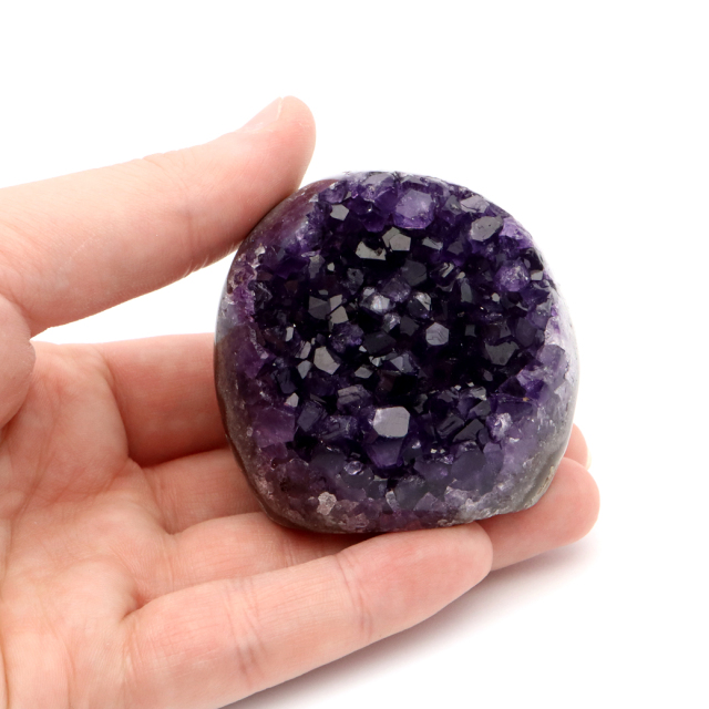 アメジスト クラスター 側面磨き 紫水晶 置き物 原石 ウルグアイ産 天然石 AAA 1点物 2月 誕生石