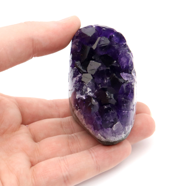 アメジスト クラスター 側面磨き 紫水晶 置き物 原石 ウルグアイ産 天然石 AAA 1点物 2月 誕生石