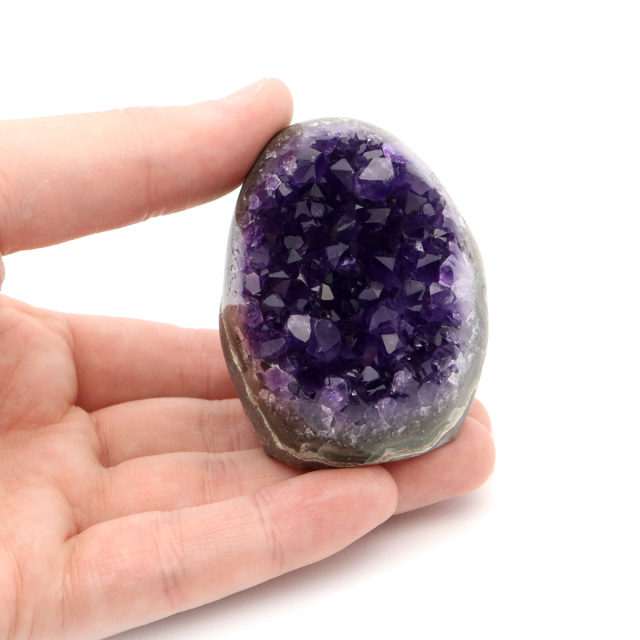 アメジスト クラスター 側面磨き 紫水晶 置き物 原石 ウルグアイ産 天然石 AAA 1点物 2月 誕生石