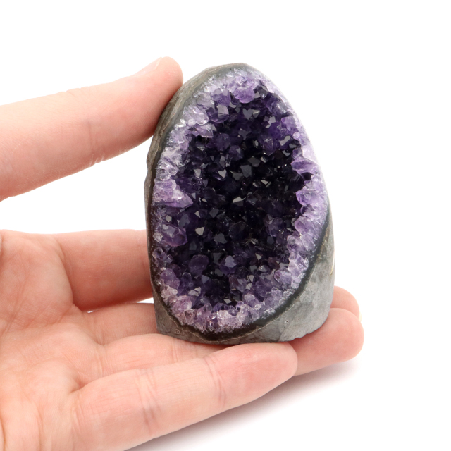 アメジスト クラスター 側面磨き 紫水晶 置き物 原石 ウルグアイ産 天然石 AAA 1点物 2月 誕生石