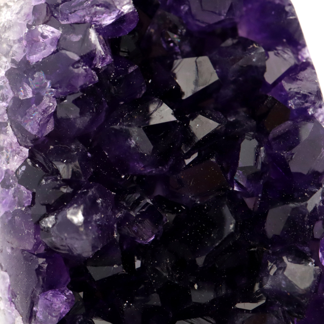アメジスト クラスター 側面磨き 紫水晶 置き物 原石 ウルグアイ産 天然石 AAA 1点物 2月 誕生石