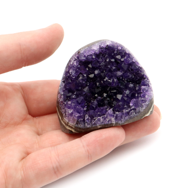 アメジスト クラスター 側面磨き 紫水晶 置き物 原石 ウルグアイ産 天然石 AAA 1点物 2月 誕生石