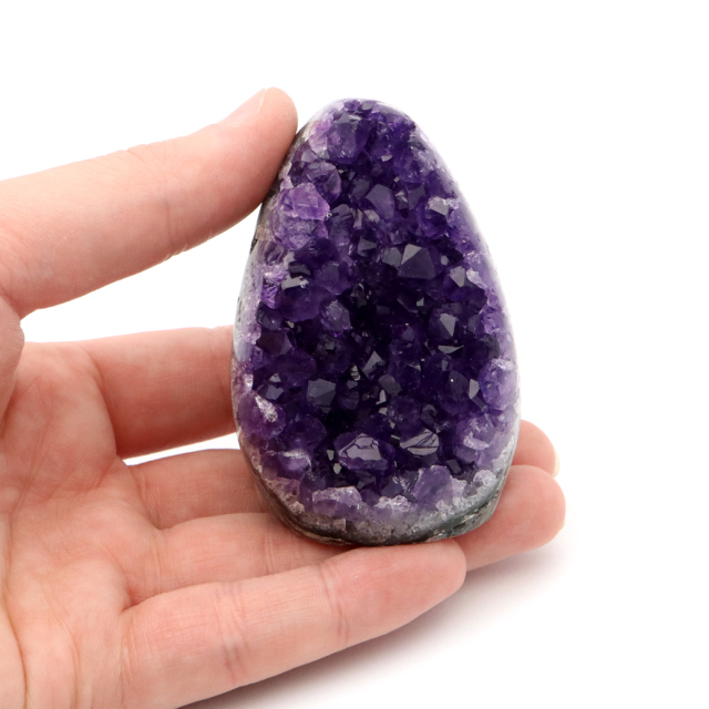 アメジスト クラスター 側面磨き 紫水晶 置き物 原石 ウルグアイ産 天然石 AAA 1点物 2月 誕生石