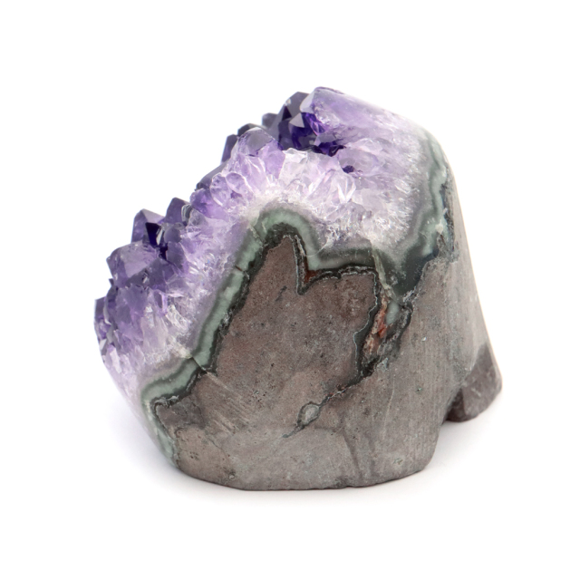 アメジスト クラスター 側面磨き 紫水晶 置き物 原石 ウルグアイ産 天然石 AAA 1点物 2月 誕生石