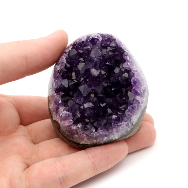 アメジスト クラスター 側面磨き 紫水晶 置き物 原石 ウルグアイ産 天然石 AAA 1点物 2月 誕生石