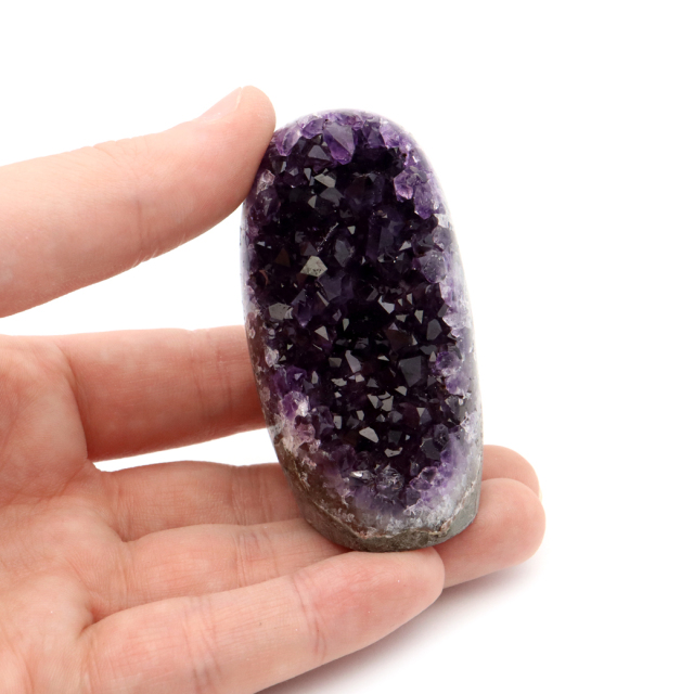 アメジスト クラスター 側面磨き 紫水晶 置き物 原石 ウルグアイ産 天然石 AAA 1点物 2月 誕生石