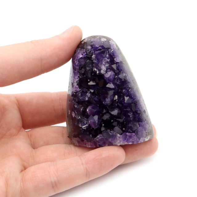 アメジスト クラスター 側面磨き 紫水晶 置き物 原石 ウルグアイ産 天然石 AAA 1点物 2月 誕生石