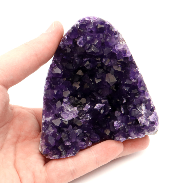 アメジスト クラスター 側面磨き 紫水晶 置き物 原石 ウルグアイ産 天然石 AAA 1点物 2月 誕生石