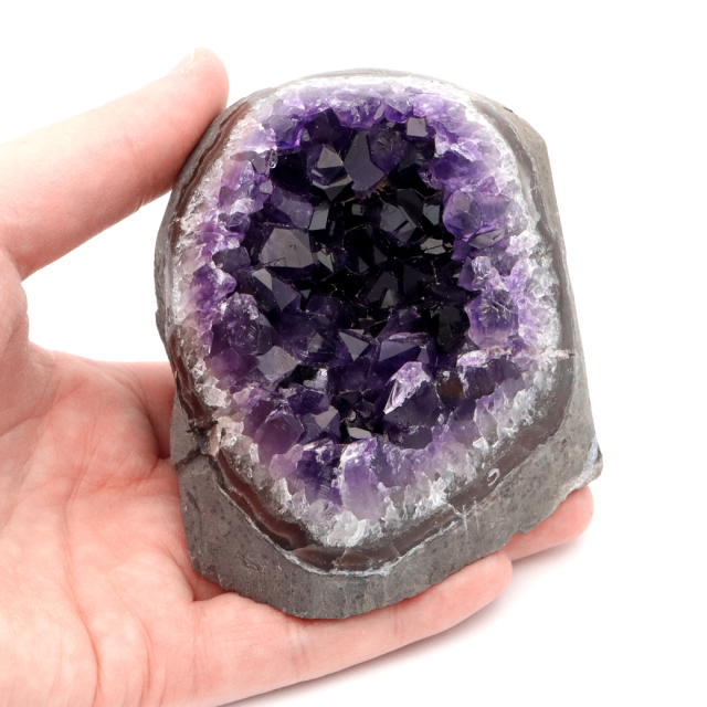 アメジスト クラスター 側面磨き 紫水晶 置き物 原石 ウルグアイ産 天然石 AAA 1点物 2月 誕生石