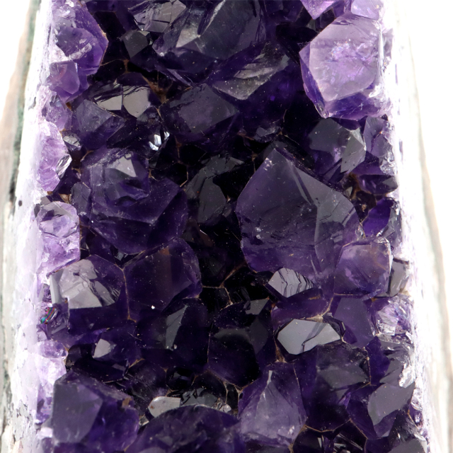 アメジスト クラスター 側面磨き 紫水晶 置き物 原石 ウルグアイ産 天然石 AAA 1点物 2月 誕生石