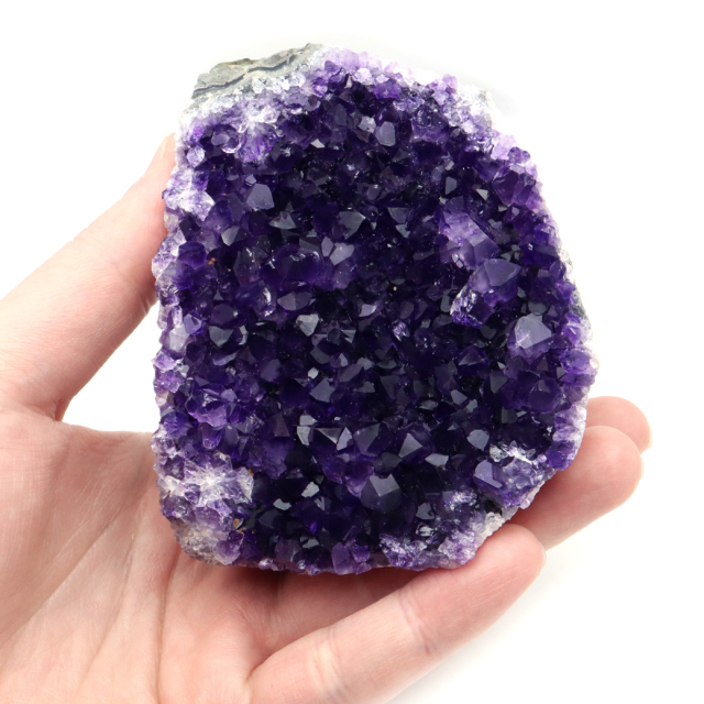 アメジスト クラスター 紫水晶 置き物 原石 456g ウルグアイ産 天然石 AAA 1点物 2月 誕生石
