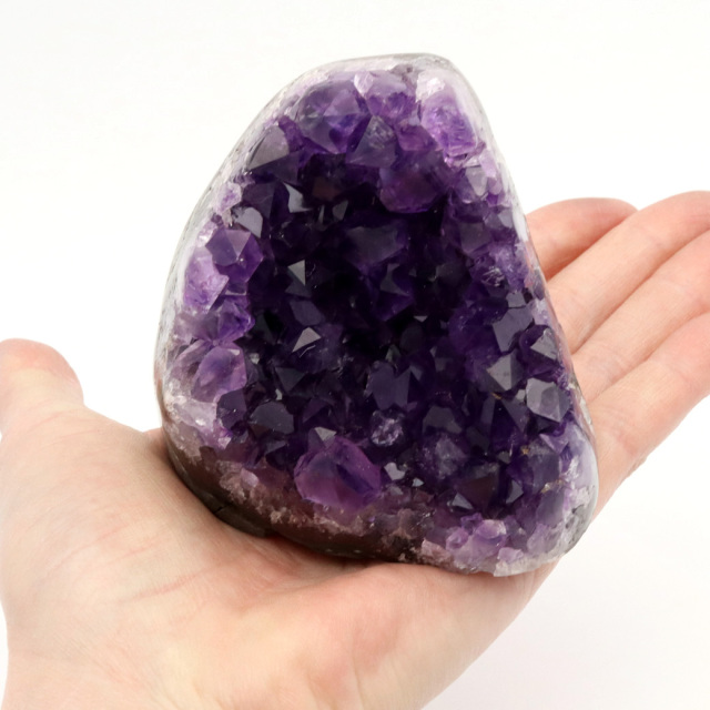 アメジスト クラスター 側面磨き AAA 紫水晶 置き物 原石 ウルグアイ産 天然石 1点物 2月 誕生石
