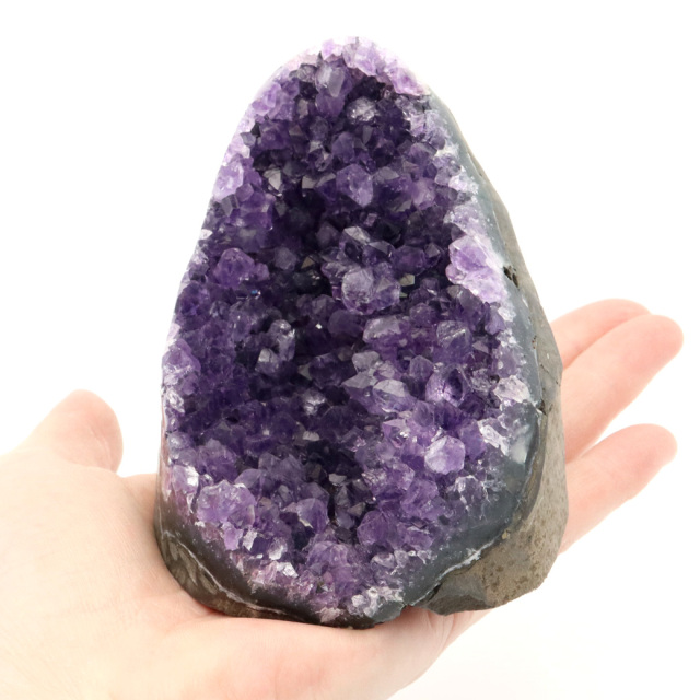 アメジスト クラスター 側面磨き AAA 紫水晶 置き物 原石 ウルグアイ産 天然石 1点物 2月 誕生石