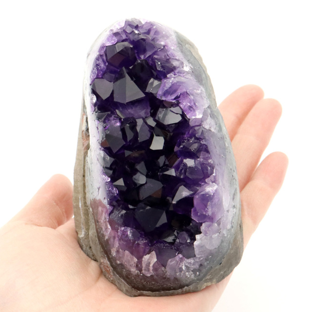 アメジスト クラスター 側面磨き AAA 紫水晶 置き物 原石 ウルグアイ産 天然石 1点物 2月 誕生石