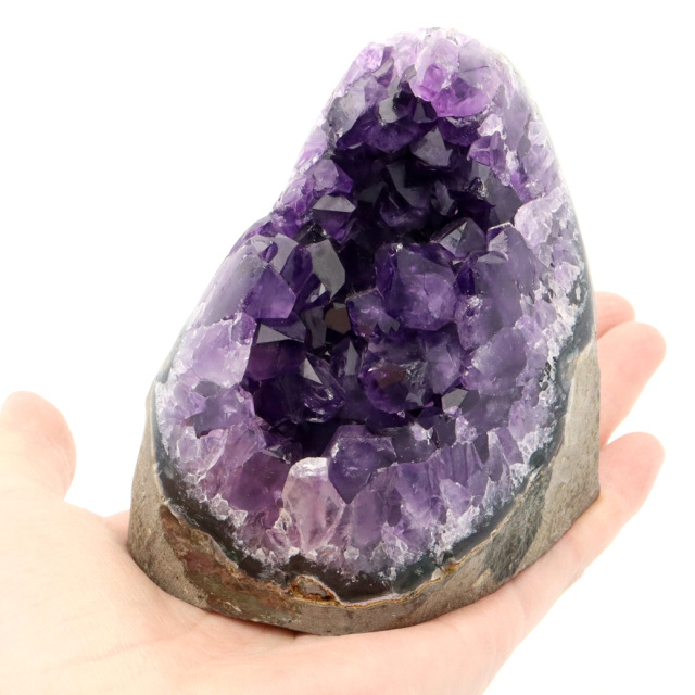 アメジスト クラスター 側面磨き AAA 紫水晶 置き物 原石 ウルグアイ産 天然石 1点物 2月 誕生石
