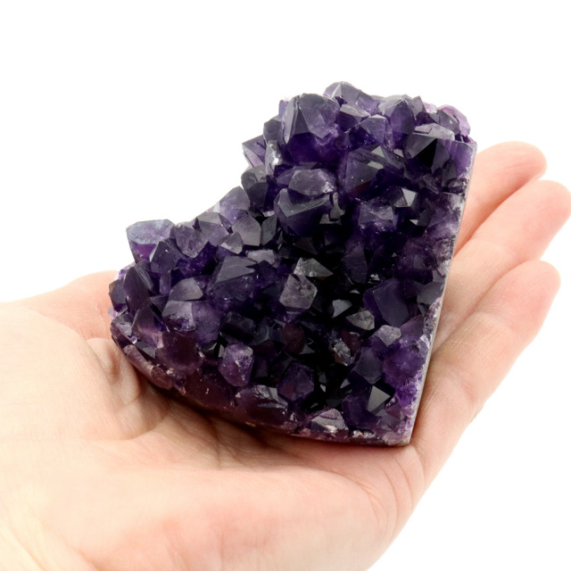 アメジスト クラスター 側面磨き AAA 紫水晶 置き物 原石 ウルグアイ産 天然石 1点物 2月 誕生石