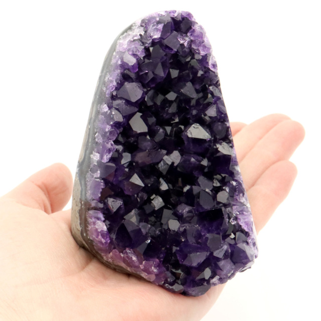 アメジスト クラスター 側面磨き AAA 紫水晶 置き物 原石 ウルグアイ産 天然石 1点物 2月 誕生石