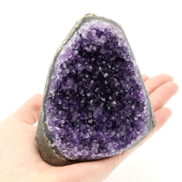 アメジスト クラスター 側面磨き AAA 紫水晶 置き物 原石 ウルグアイ産 天然石 1点物 2月 誕生石