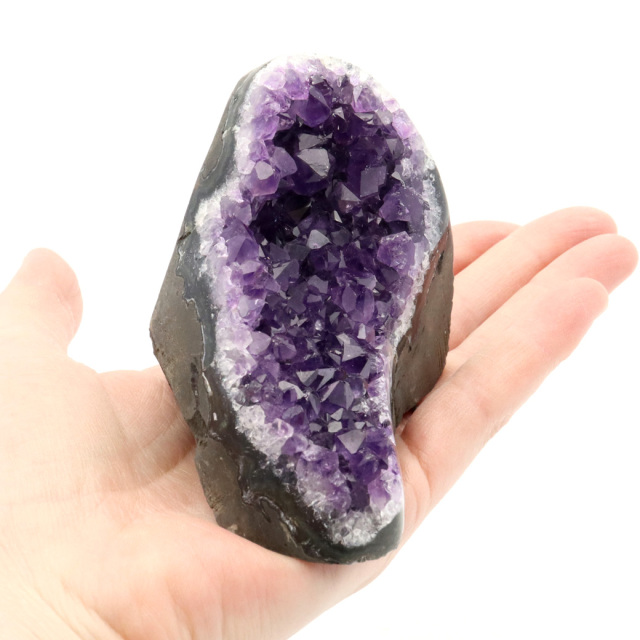 アメジスト クラスター 側面磨き AAA 紫水晶 置き物 原石 ウルグアイ産 天然石 1点物 2月 誕生石