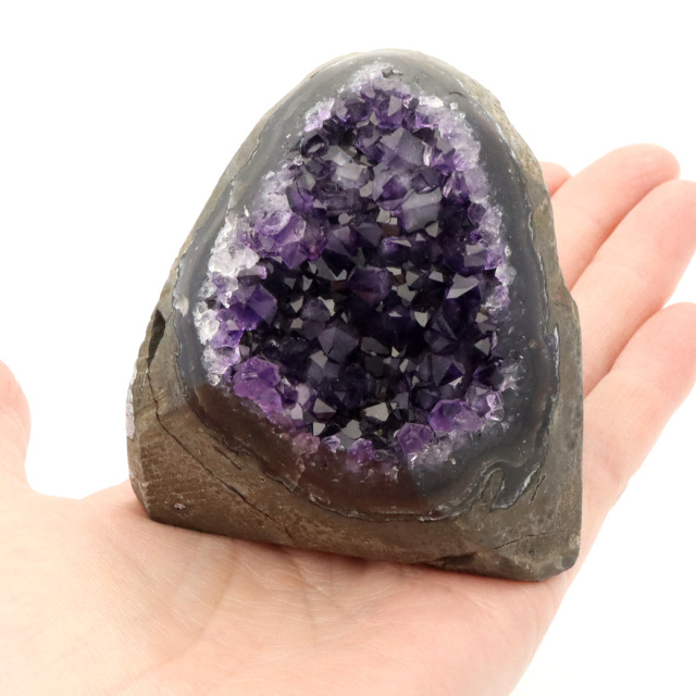 アメジスト クラスター 側面磨き AAA 紫水晶 置き物 原石 ウルグアイ産 天然石 1点物 2月 誕生石