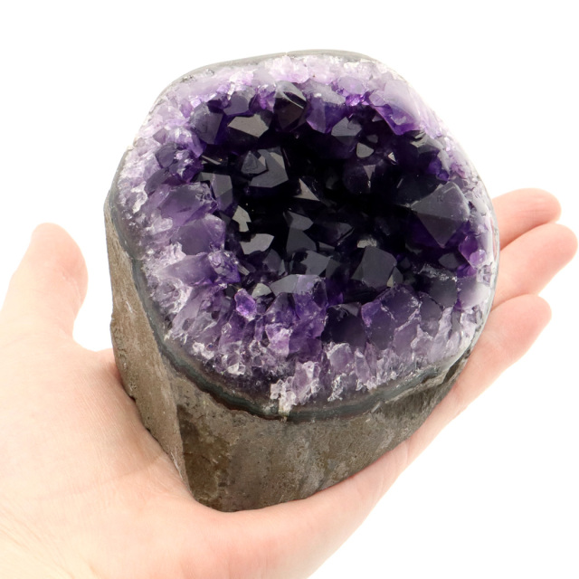 アメジスト クラスター 側面磨き AAA 紫水晶 置き物 原石 ウルグアイ産 天然石 1点物 2月 誕生石