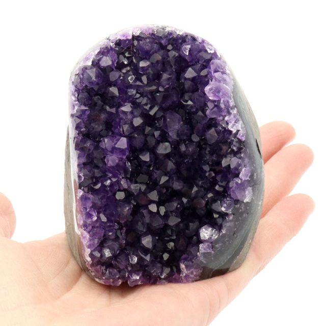 アメジスト クラスター 側面磨き AAA 紫水晶 置き物 原石 ウルグアイ産 天然石 1点物 2月 誕生石