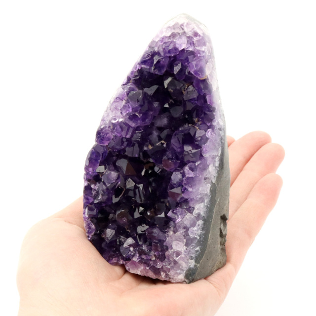 アメジスト クラスター 側面磨き AAA 紫水晶 置き物 原石 ウルグアイ産 天然石 1点物 2月 誕生石