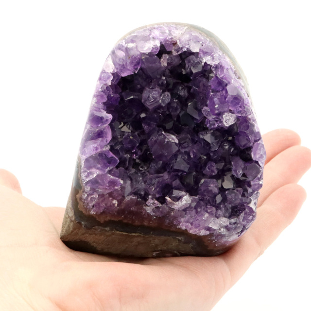 アメジスト クラスター 側面磨き AAA 紫水晶 置き物 原石 ウルグアイ産 天然石 1点物 2月 誕生石