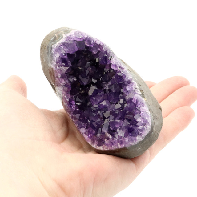 アメジスト クラスター 側面磨き AAA 紫水晶 置き物 原石 ウルグアイ産 天然石 1点物 2月 誕生石