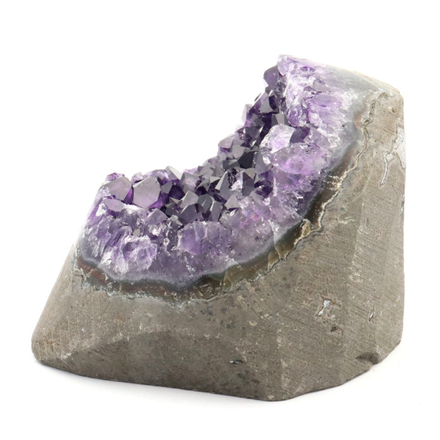 アメジスト クラスター 側面磨き AAA 紫水晶 置き物 原石 ウルグアイ産 天然石 1点物 2月 誕生石