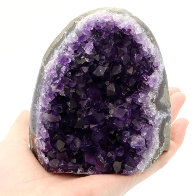 アメジスト クラスター 側面磨き AAA 紫水晶 置き物 原石 ウルグアイ産 天然石 1点物 2月 誕生石