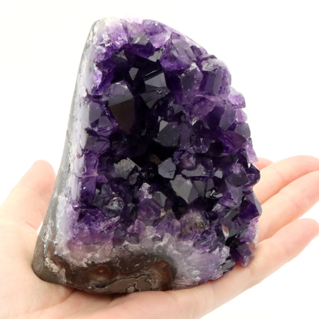 アメジスト クラスター 側面磨き AAA 紫水晶 置き物 原石 ウルグアイ産 天然石 1点物 2月 誕生石