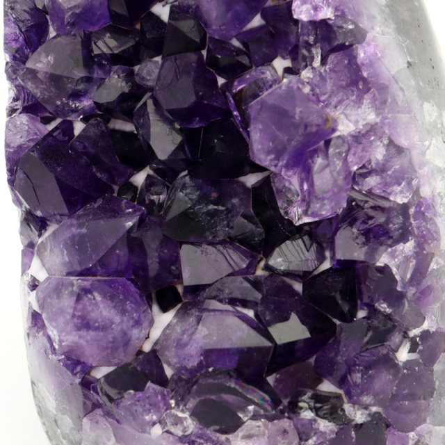 アメジスト クラスター 側面磨き AAA 紫水晶 置き物 原石 ウルグアイ産 天然石 1点物 2月 誕生石