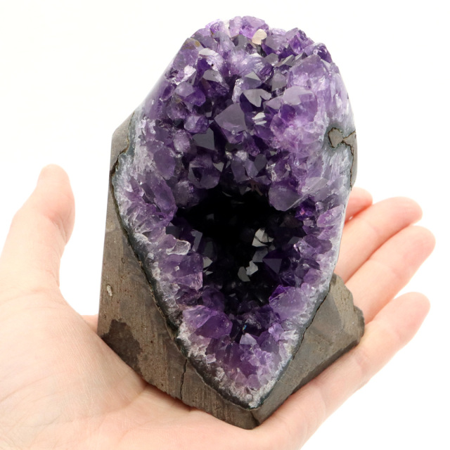 アメジスト クラスター 側面磨き AAA 紫水晶 置き物 原石 ウルグアイ産 天然石 1点物 2月 誕生石