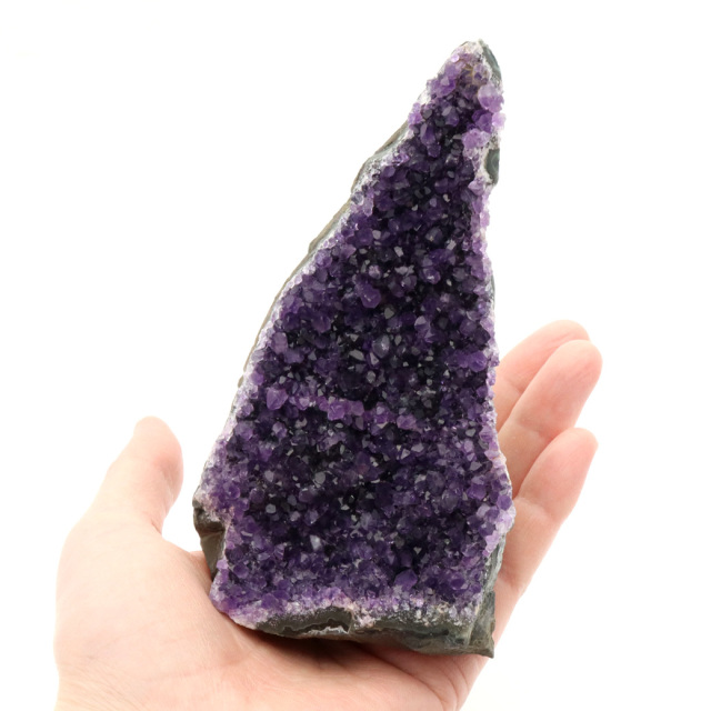 アメジスト クラスター 底切り AAA+ 紫水晶 置き物 原石 385g ウルグアイ産 天然石 1点物 2月 誕生石