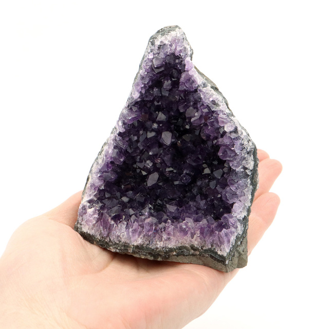アメジスト クラスター 底切り AAA＋ 紫水晶 置き物 原石 ウルグアイ産 天然石 1点物 2月 誕生石