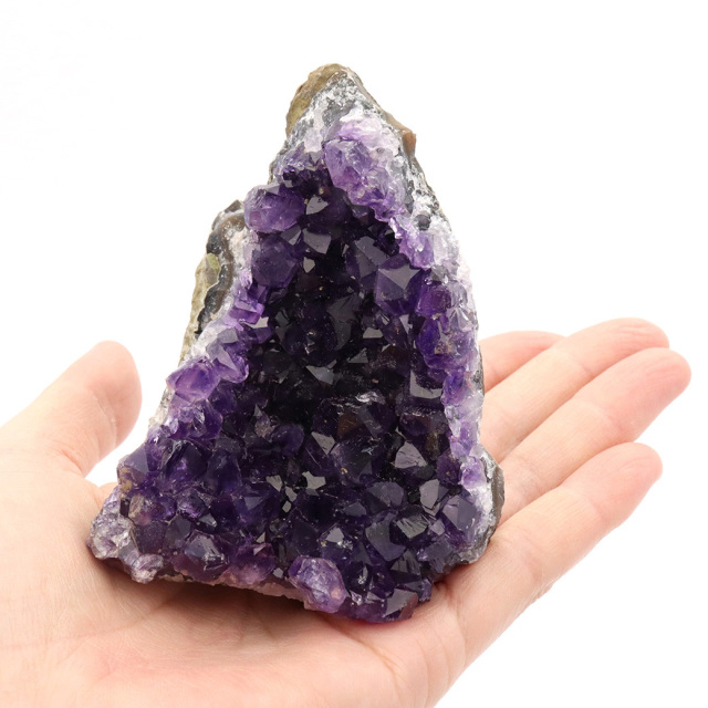 アメジスト クラスター 底切り AAA＋ 紫水晶 置き物 原石 ウルグアイ産 天然石 1点物 2月 誕生石
